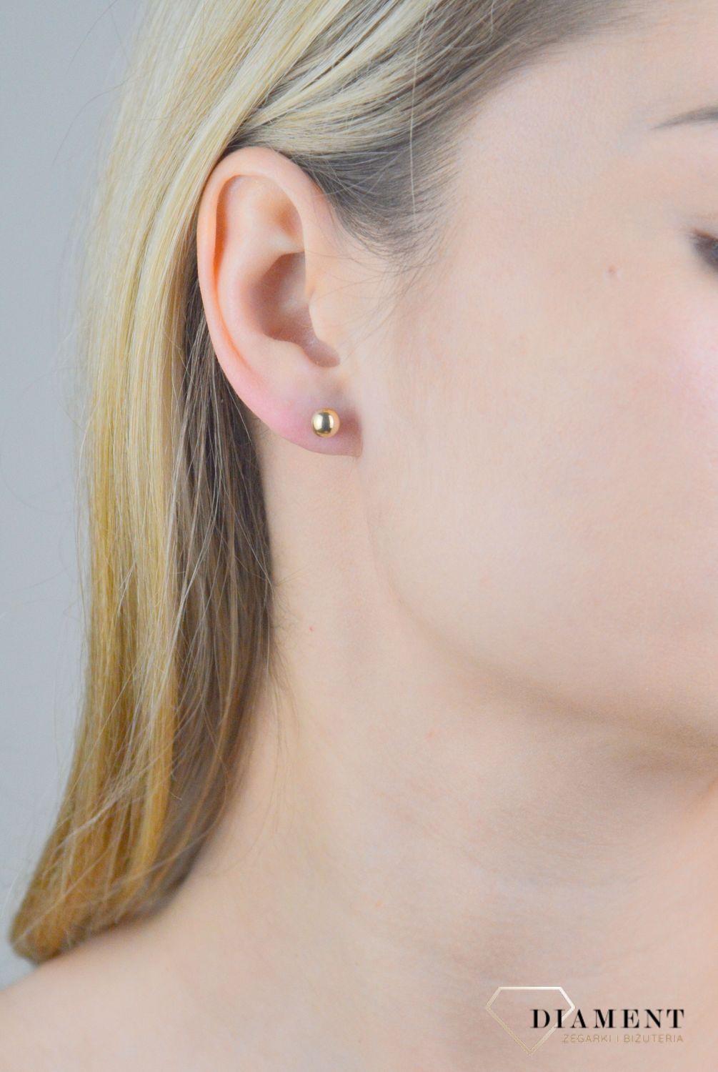 Kolczyki złote kuleczki próba 375, KL 9282B 375 (1).jpg